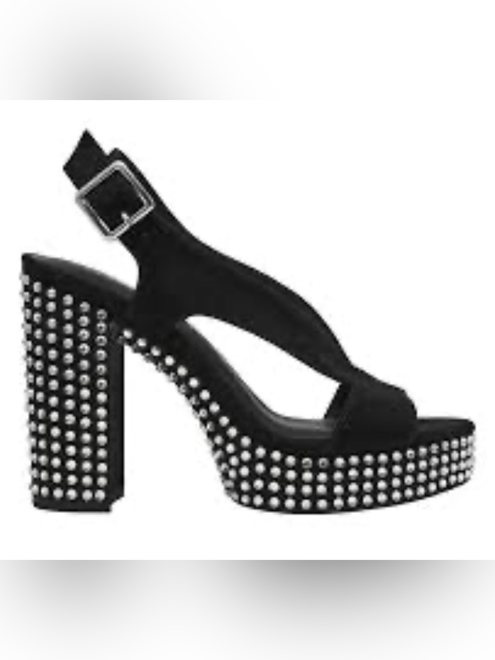 Wild Pair Rhinestone Platform Block Heels NWOT | Glam Party Statement Shoes 9.5